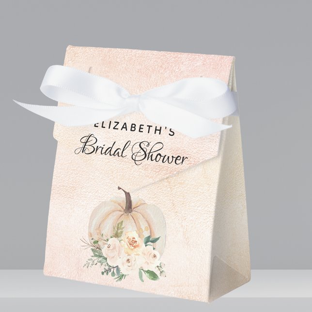 Ballotins Citrouille de douche nuptiale crème rose or (Créateur téléchargé)