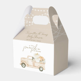 Ballotins Citrouille minimaliste Baby shower d'automne moder