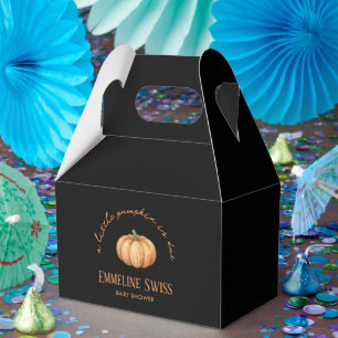 Ballotins Citrouille noire moderne bébé est dû Baby Shower