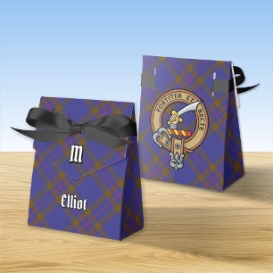 Ballotins Clan Elliot Crest sur Tartan moderne