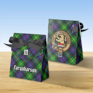 Ballotins Clan Farquharson Crest sur Tartan