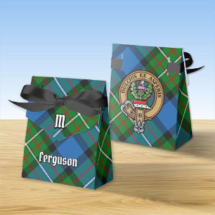 Ballotins Clan Ferguson Crest sur Tartan Ballotin
