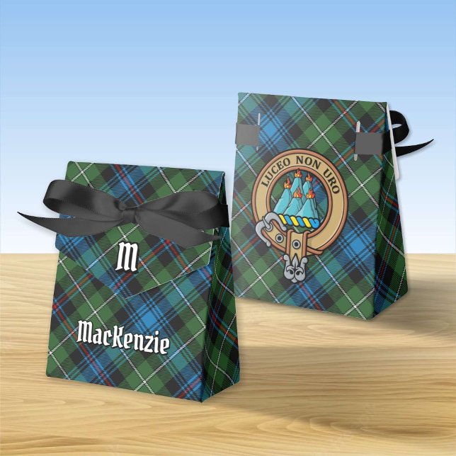 Ballotins Clan MacKenzie Crest sur Tartan Ballotin (Créateur téléchargé)