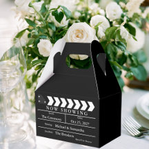 Clapboard de cinéma pour les cadeaux de mariage Ma