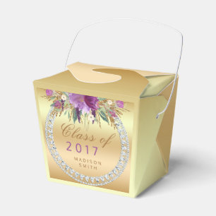 Ballotins Classe de 2017 Fleurs de Parties scintillant viole