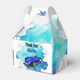 Ballotins Classic Retro Blue Sports Voiture Anniversaire Ave