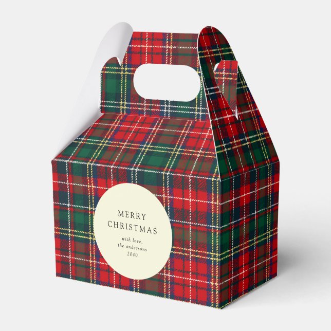 Ballotins Classic Tartan Plaid Holiday Cookie (Verso)
