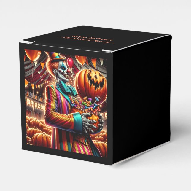 Ballotins Clown effrayant avec Jack O' Lantern Halloween (Verso)
