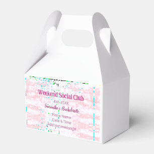 Ballotins club social de week-end rose paillettes enterremen