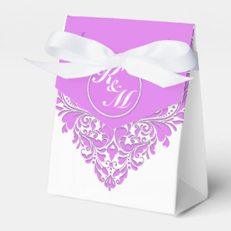 Ballotins Coeur Damas rose et blanc HeartParty