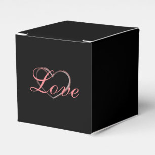 Ballotins Coeur tendance Grey Calligraphie Amour Mariage