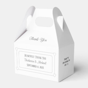 Ballotins Coeurs romantiques Moderne Blanc Simple Mariage