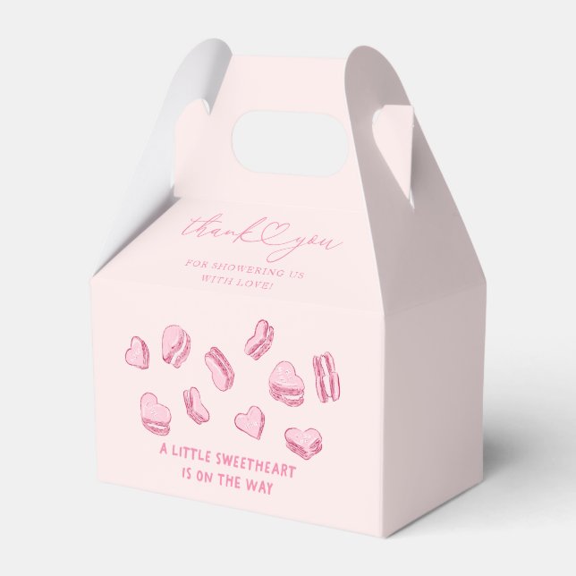 Ballotins Coeurs roses Filles Valentine Baby shower (Verso)