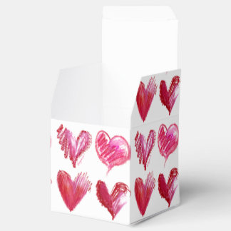 Ballotins Coeurs roses rouges 4 Boîte en papier