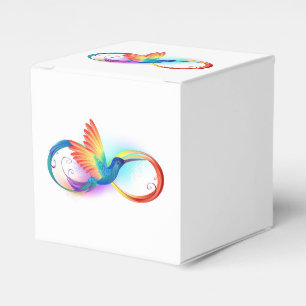 Ballotins Colibri arc-en-ciel avec symbole Infinity