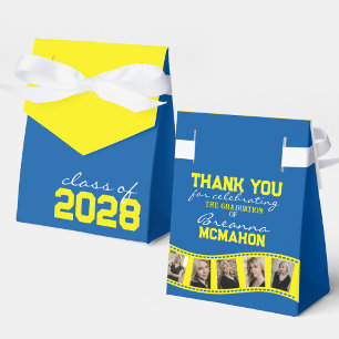 Ballotins Collage photo bleu et jaune moyen