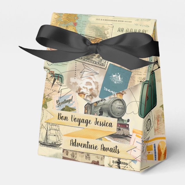 Ballotins Collage Vintage voyage (Verso)