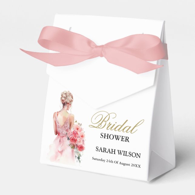 Ballotins Collection de Mariage d'aquarelle Rose Floral (Verso)