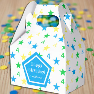 Ballotins Colorée Stars Boys 4e anniversaire