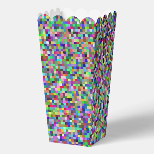 Ballotins Colorful Pixel Squares Background Pattern (Recto)