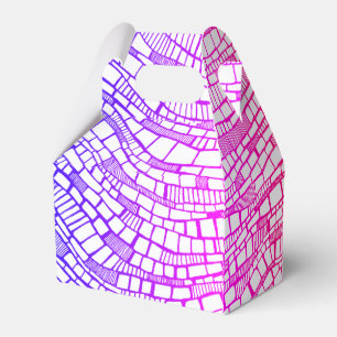 Ballotins Conception de boîte de faveur de formes multicolor