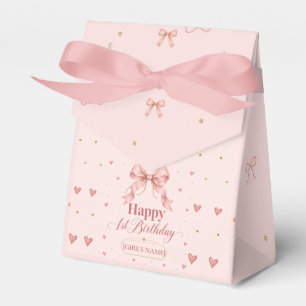 Ballotins Conception de premier anniversaire avec un nœud Ro