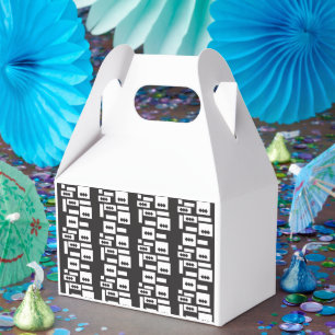 Ballotins Conception géométrique blanche symétrique avec cro