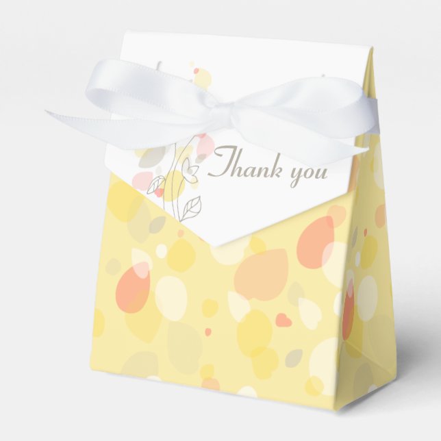 Ballotins Confetti fleurs pétales merci boîte de faveur mari (Verso)