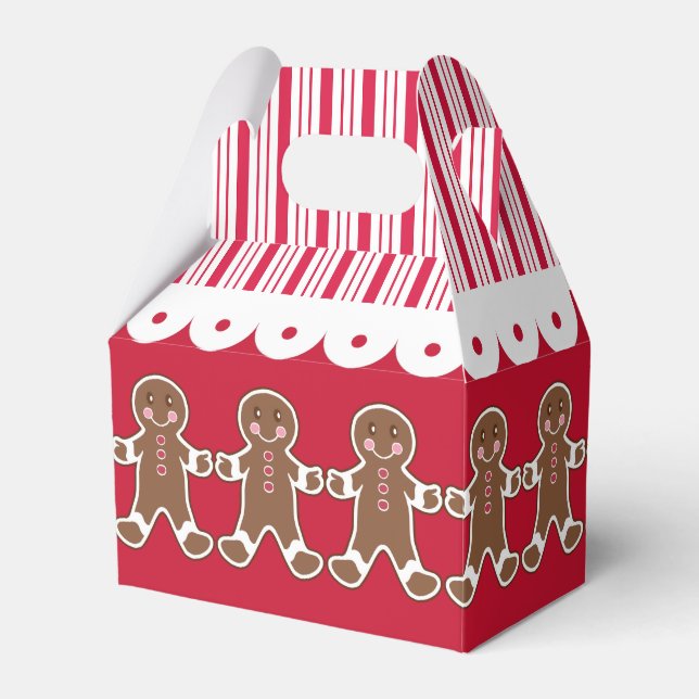 Ballotins Cookies de Noël Rouge Boîte à cadeaux Gingerbread (Verso)