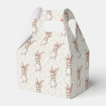 Coquette Bunny Rabbit Girl Birthday Favor Box
