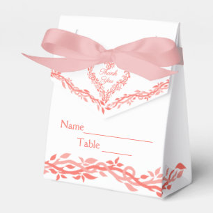 Ballotins Coral Woodsy Mariage Creative Escort Place Card