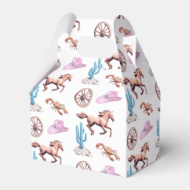 Ballotins Cottoncandy Western Theme Cowgirl Party Art (Verso)