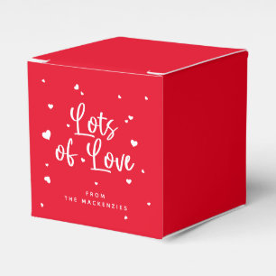 Ballotins Couleur personnalisée Beaucoup d'amour + Coeurs