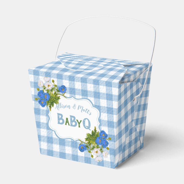 Ballotins Country Check Blue En vichy Fleurs BabyQ BBBQ (Verso)