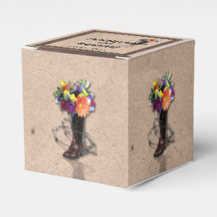 Ballotins Country Western Barbed Wire Wedding Favor Box