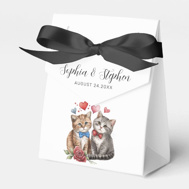 Ballotins Couple de chats amoureux (Verso)