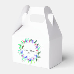 Ballotins couronne de guirlande colorée Noël waadd nom texte