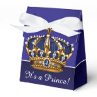 Couronne d'or Bleu Petit Prince Garçon Baby Shower