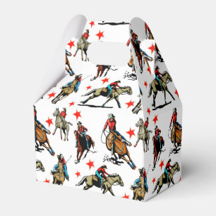 Ballotins Cow-girls occidentales de rodéo sur des chevaux