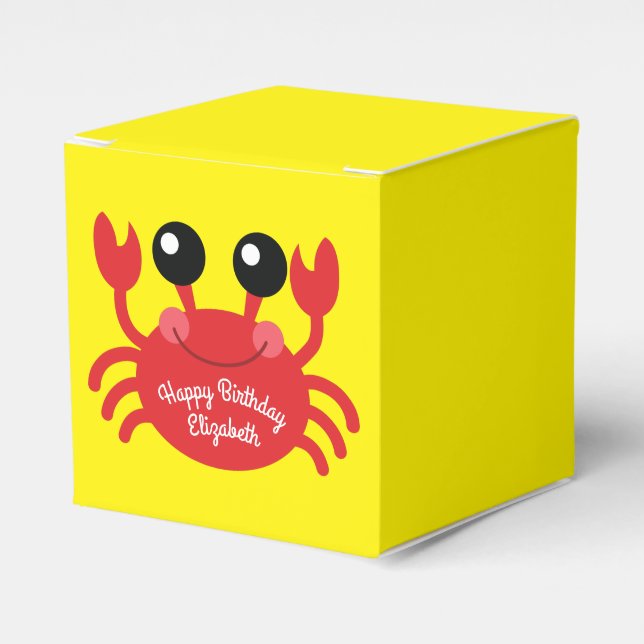 Ballotins Crabe Anniversaire Soirée Cartoon Enfants (Verso)