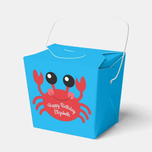 Ballotins Crabe Anniversaire Soirée Cartoon Enfants (Verso)