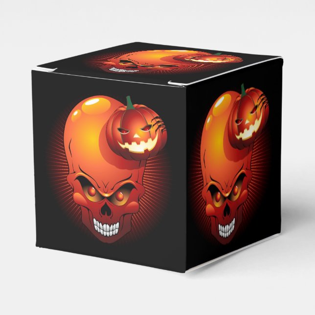 Ballotins Crâne d'Halloween et Citrouille (Verso)