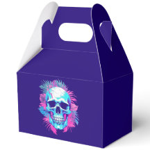 Crâne Floral dans le Style Vaporwave