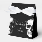 Crâne gothique Halloween Mariage Faveur Boxes