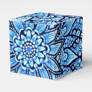 Ballotins Crayon de couleur bleue Dessin de mandala Art orig