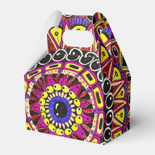 Ballotins Crayon de couleur violet jaune mandala dessiné à l