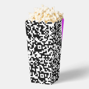 Ballotins Créez votre propre code QR Boîte à pop-corn Exempl