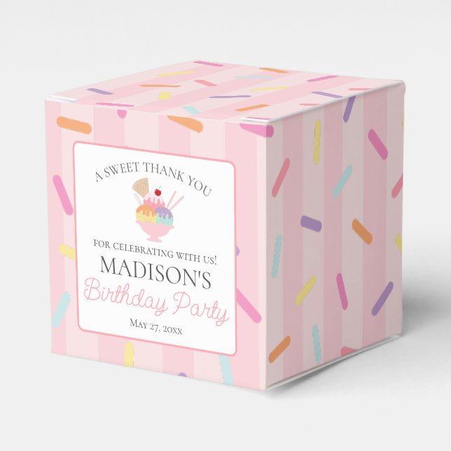 Ballotins Crème de glace Sundae Heres Scoop Anniversaire (Verso)