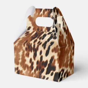 Ballotins Crème Western Cowboy Brown Noir Cowhide