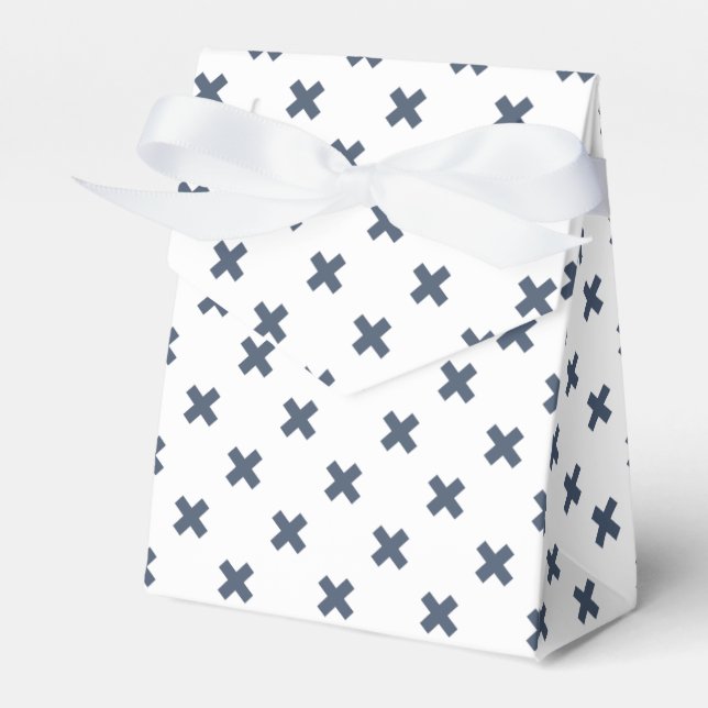 Ballotins Crochets bleu-gris sur blanc (Verso)